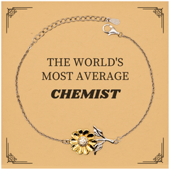Chemist Sunflower Bracelet - The Ultimate Chemist Gift for Christmas, Birthday, and Graduation to Inspire Confidence and Hope