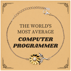 Computer Programmer Sunflower Bracelet - Embrace Your Unique Style and Confidence, Perfect Gift for Birthday or Graduation