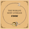 Sunflower Bracelet Cook - Engraved Inspirational Gift for Birthday, Christmas, and Graduation