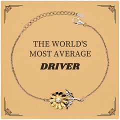 Sunflower Bracelet for the Average Driver - Unique Gift for Birthday, Christmas, and Graduation Celebrations
