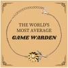 Game Warden Sunflower Bracelet - THE WORLDS MOST AVERAGE Engraved Jewelry for Nature Lovers and Wildlife Enthusiasts, Perfect Gift for Birthday, Christmas, and Graduation