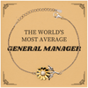 General Manager Sunflower Bracelet - Inspirational Gift for Graduation and Birthday