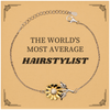 Sunflower Bracelet for the Average Hairstylist - Unique and Inspirational Gift for Birthday or Christmas