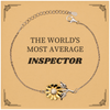Inspector Sunflower Bracelet - The Worlds Most Average Gift for Birthdays, Christmas, and Graduation with Inspirational Engraved Charm