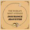 Insurance Adjuster Sunflower Bracelet - Unique Gift for Confidence and Hope