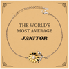 Janitor Sunflower Bracelet - Unique Gift for the Average Janitor on Holidays