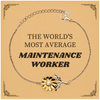 Sunflower Bracelet for Maintenance Worker - The Average Workers Unique Accessory for Birthday, Christmas, and Graduation Gifts