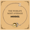 Sunflower Bracelet Model - Engraved Confidence for Graduation Gift