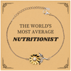 Nutritionist Sunflower Bracelet - Unique Gift for Health Enthusiasts