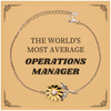 Operations Manager Sunflower Bracelet - Unique Gift for Inspirational Leaders, Birthday, Christmas, Graduation, Veterans Day