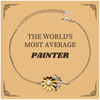 Painter Sunflower Bracelet - Unique Gift for Artistic Souls, Perfect for Birthdays, Holidays, and Graduations - THE WORLDS MOST AVERAGE Painter-inspired Jewelry to Inspire Confidence and Hope