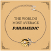 Paramedic Sunflower Bracelet - Inspirational Gift for Graduation or Birthday