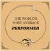 Performer Sunflower Bracelet - Inspirational Gift for Every Occasion, Confidence Booster for Performers Worldwide