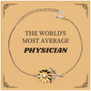 Physician Engraved Sunflower Bracelet Graduation Gift for Doctors Confidence and Hope