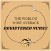 Registered Nurse Sunflower Bracelet - Confidence and Inspiration for Nursing Professionals, Ideal Gift for Graduation, Birthday, and Holidays