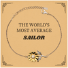 Sailor Sunflower Bracelet - Embrace Your Unique Sailor Style with this Engraved Inspirational Piece Perfect for Birthdays and Holidays!