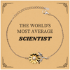 Unique Sunflower Bracelet for the Science Enthusiast - THE WORLDS MOST AVERAGE Scientist Gift Idea for Graduation, Birthday, or Christmas