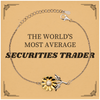 Securities Trader Sunflower Bracelet - The Worlds Most Unique Gift for Stock Market Enthusiasts and Graduation Occasions