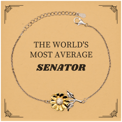 Sunflower Bracelet for Senators - The Worlds Most Average Political Gift for Holiday Inspiration and Confidence Boost