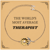 Therapist Sunflower Bracelet - Unique Gift for Graduation, Holidays, and Confidence Boosting