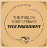 Vice President Sunflower Bracelet - Unique Gift for Professionals, Confidence Booster, Inspirational Jewelry for Work and Events