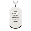 Artist Engraved Silver Dog Tag - Embrace Your Unique Talent and Confidence, Ideal Gift for Graduation, Birthday and Holidays