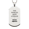 Claims Adjuster Silver Dog Tag - The Worlds Most Average Engraved Gift for Birthday and Christmas