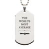 Designer Engraved Silver Dog Tag for Veterans Day and Christmas, Inspirational Confidence and Hope