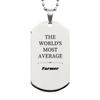 Engraved Farmer Silver Dog Tag - Perfect Gift for Agriculture Enthusiasts