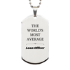 Loan Officer Dog Tag - Engraved Confidence Gift for Graduation or Veterans Day