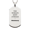 Missionary Engraved Silver Dog Tag - Inspirational and Unique Gift for Graduation, Christmas, and Veterans Day
