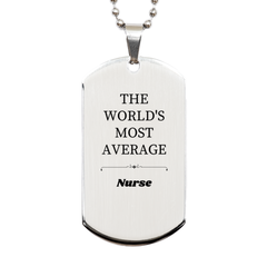 Engraved Silver Nurse Dog Tag - Perfect Gift for Nursing Graduates with Confidence and Inspiration for Christmas, Birthday, and Holidays