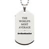 Orthodontist Engraved Silver Dog Tag for Graduation Gifts Confidence Inspirational