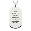 Securities Trader Engraved Silver Dog Tag - The Ultimate Gift for Every Securities Trader! Perfect for Birthdays, Holidays, and Graduations - Show Your Appreciation