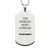Tool Maker Silver Dog Tag - The Worlds Most Unique Gift for Birthday, Graduation, and Veterans Day