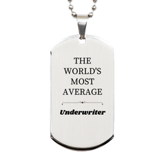 Underwriter Dog Tag - Engraved Confidence for Graduation and Veterans Day