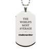 Underwriter Dog Tag - Engraved Confidence for Graduation and Veterans Day