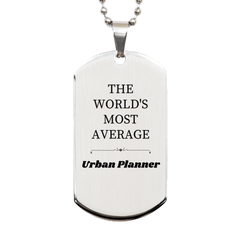 Engraved Urban Planner Silver Dog Tag - the Perfect Gift for Graduation and Veterans Day