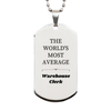 Warehouse Clerk Engraved Silver Dog Tag - The Ultimate Gift for Birthdays, Graduations, and Veterans Day Celebration - Show your appreciation for Warehouse Clerk