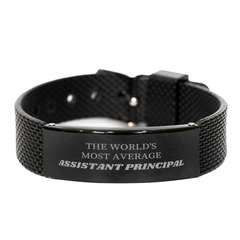 Assistant Principal Black Shark Mesh Bracelet - Embrace Your Unique Style with Confidence and Elegance, Perfect for Graduation or Birthday Gift for Assistant Principal