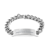 Stainless Steel Aerospace Engineer Cuban Chain Bracelet - The Worlds Most Average Engineer with Confidence and Hope for Graduation and Holidays Gift Ideas