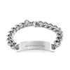 Band Director Cuban Chain Stainless Steel Bracelet - THE WORLDS MOST AVERAGE, Unique Gift for Music Lovers, Graduation, Birthday, Christmas, Confidence-Boosting Jewelry