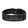 Real Estate Investor Black Shark Mesh Bracelet - THE WORLDS MOST AVERAGE Investor Inspired Gift for Graduation and Holidays