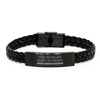 Housekeeper Braided Leather Bracelet - The Worlds Most Average Unique Gift for Birthday, Christmas, and Graduation