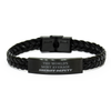Unique Braided Leather Bracelet for Sheriff Deputy - The Perfect Gift for Graduation, Holidays, and Special Occasions - Show Your Confidence in Being the Worlds Most Average Sheriff Deputy