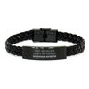Braided Leather Bracelet Sonographer Engraved Confidence Graduation Gift Unique Style