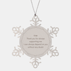 Gran Snowflake Ornament - Thank You Always Supporting Me Gift for Christmas and Holidays, Dependable and Inspirational Gran