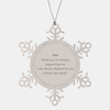 Mimi Snowflake Ornament - Thank You for Always Supporting Me, Perfect Christmas Gift for Mimi, Confidence and Gratitude Filled Engraved Ornament