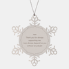 Snowflake Ornament Aunt Thank you for always supporting me without any doubt Holidays Gift