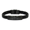 Fiancee Engraved Braided Leather Bracelet - Perfect Gift for Her, Birthday, Christmas, Graduation - Thank you for Always Supporting me, I can Always Depend on You without any Doubt - Confidence, Inspirational, Fiancee, Hope, Unique